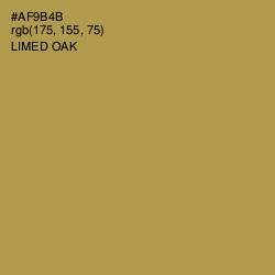 #AF9B4B - Limed Oak Color Image